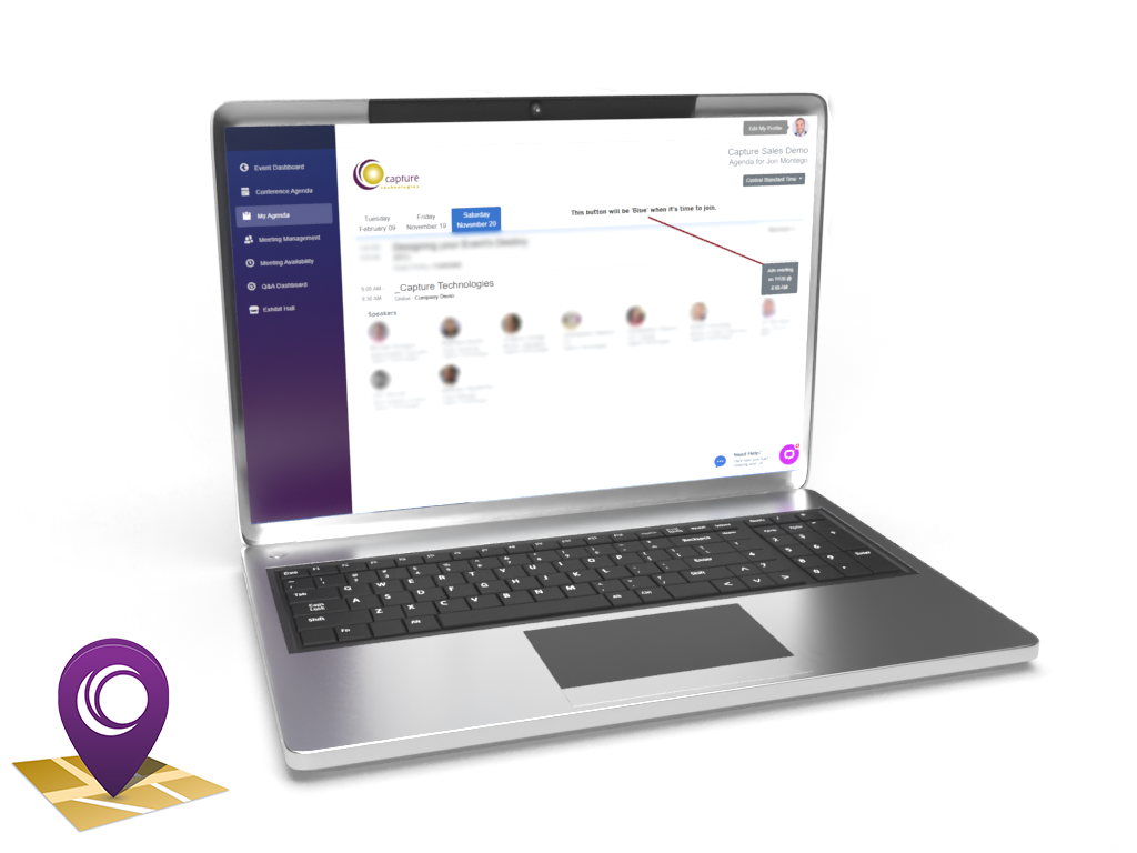 Virtual Exhibitor - 1x1 Meeting Tool