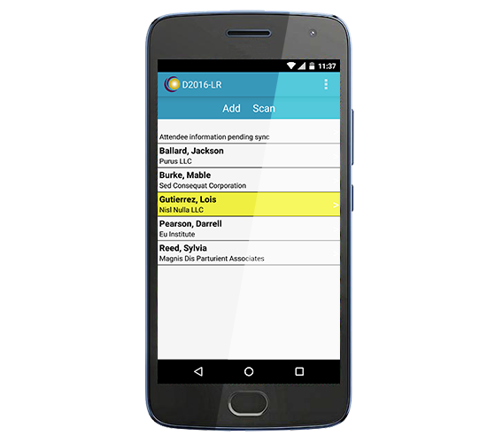 Flight Sim Expo - Smartphone Lead Retrieval - Rental Device